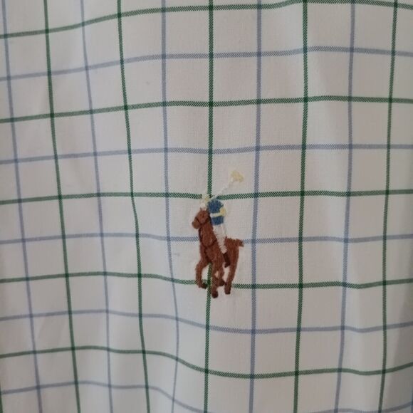 Ralph Lauren Button Down Flesh Pony Short Sleeve Mens Size 2XL Big And Tall - Picture 3 of 5
